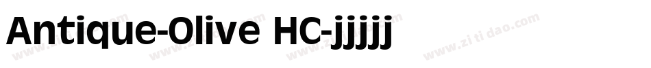 Antique-Olive HC字体转换